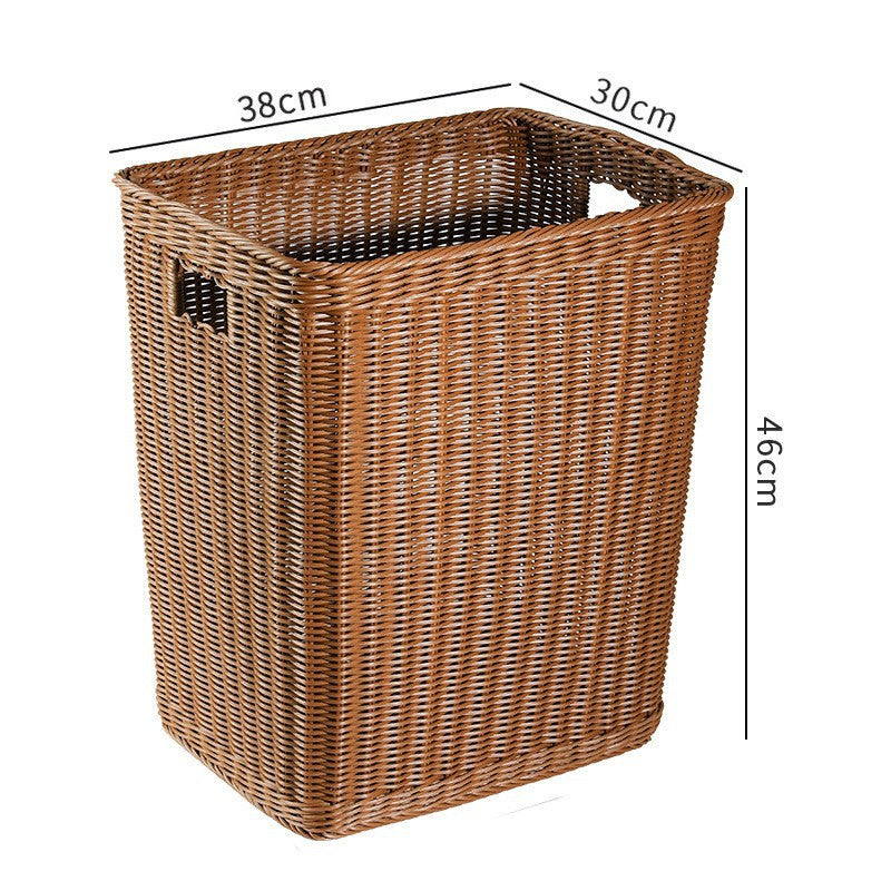 Rustic Woven Laundry Hamper Bowlift