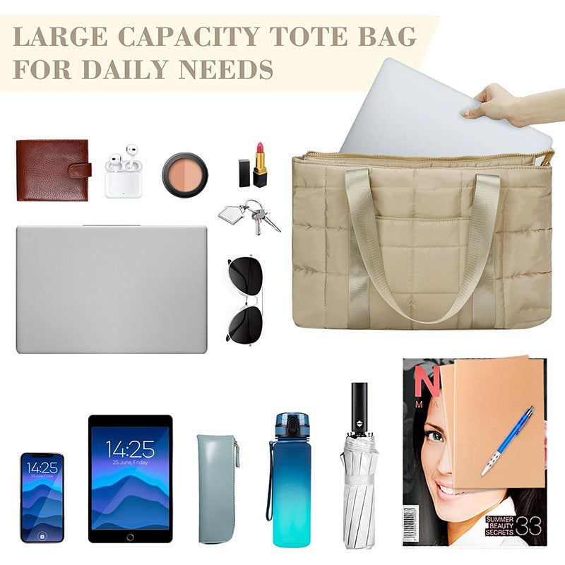 Urban Quilted Tote Bag Bowlift