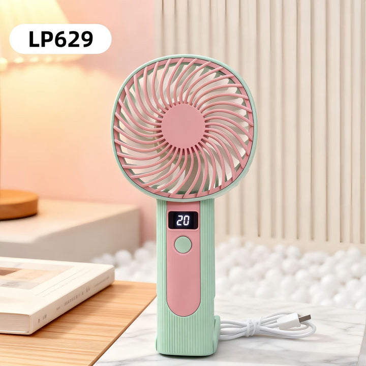 Women's Portable High-Performance Fan with LED Display Bowlift