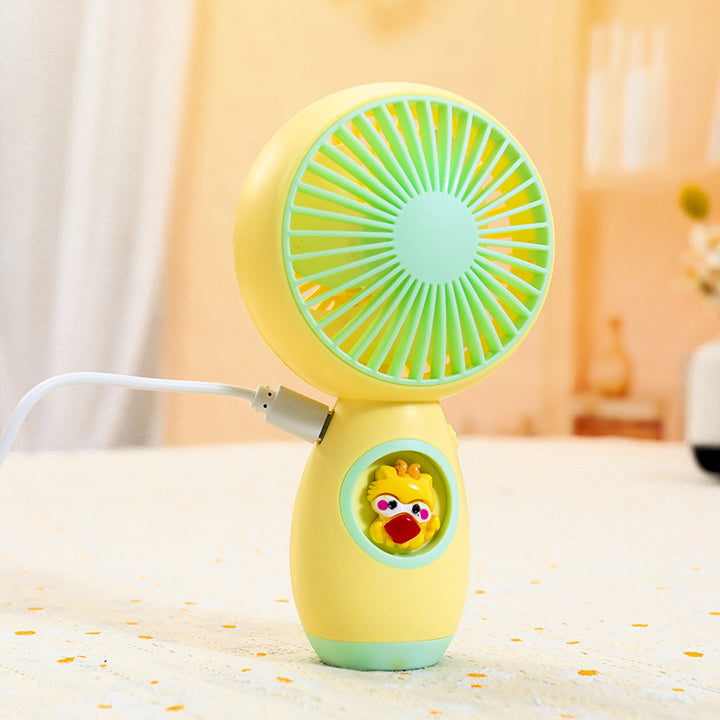 Women's Portable Handheld Fan with Cute Animal Design Bowlift
