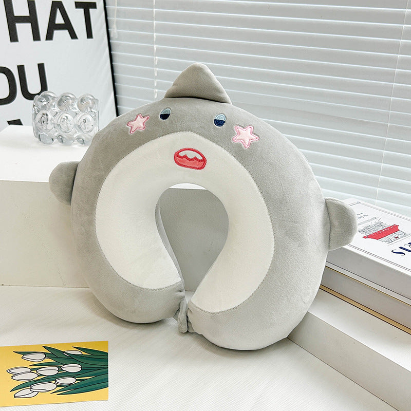 Women Neck Support Pillow with Artistic Animal Design Bowlift