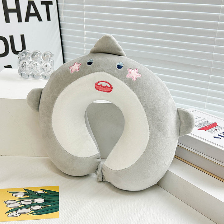 Women Neck Support Pillow with Artistic Animal Design Bowlift