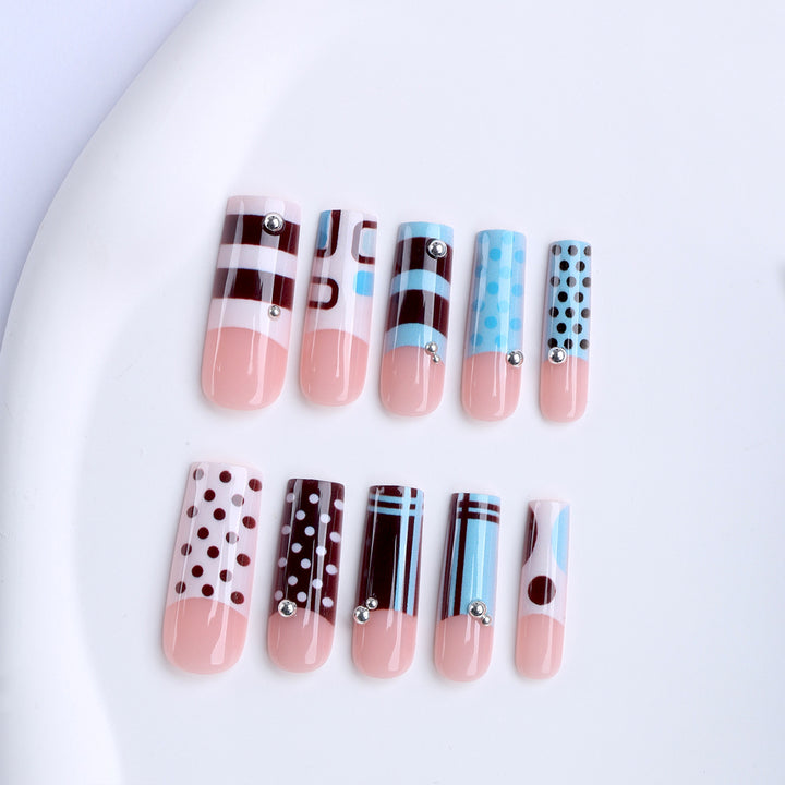 Artificial Fingernails with Creative Design Bowlift
