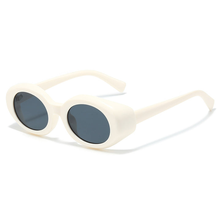 Oversized Geometric Sunglasses with Thick Frames Bowlift
