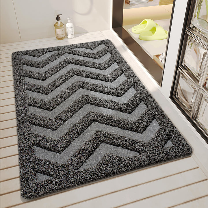 Chevron Pattern Bathroom Mat Bowlift