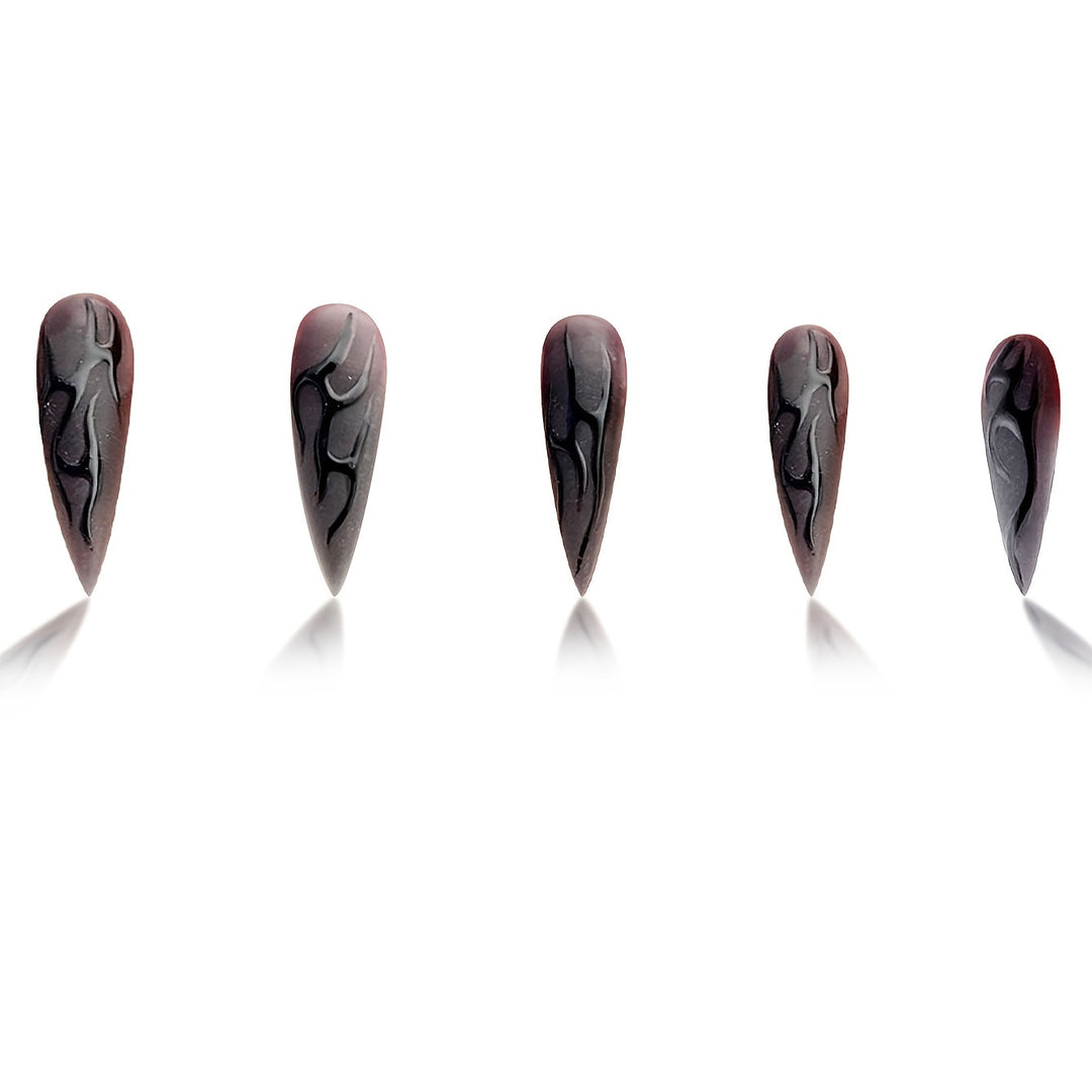 Artistic Stiletto Nail Art Enhancements Bowlift