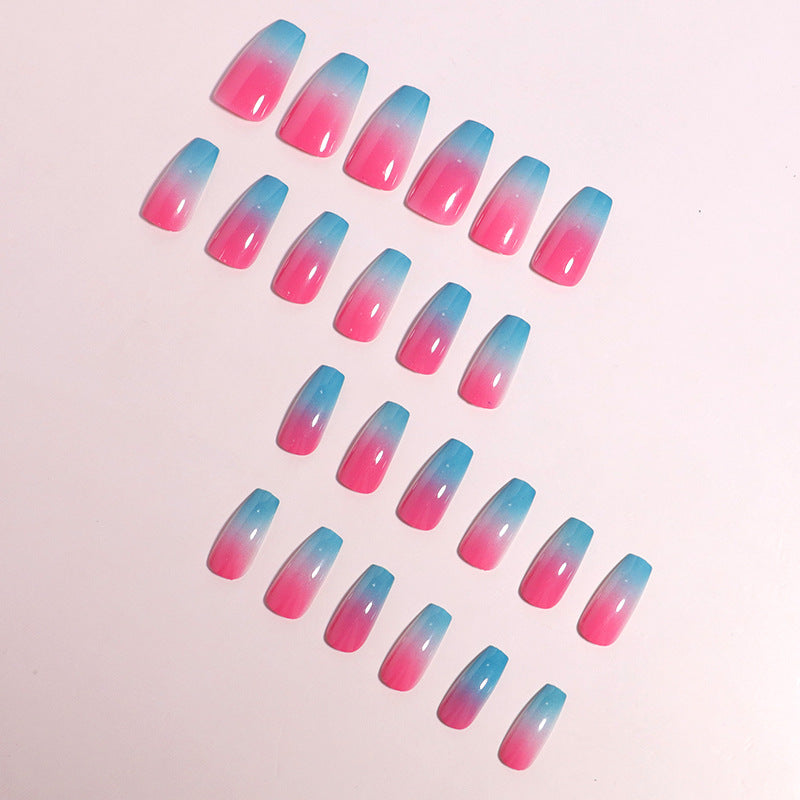 Gradient Press-On Nail Set Bowlift