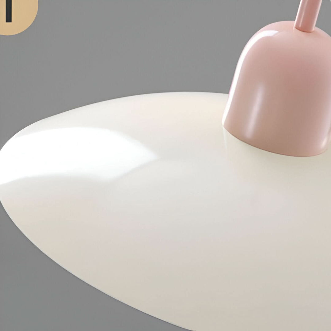 BowLift | Modern Macaron Bauhaus Pendant Light – Iron Shade