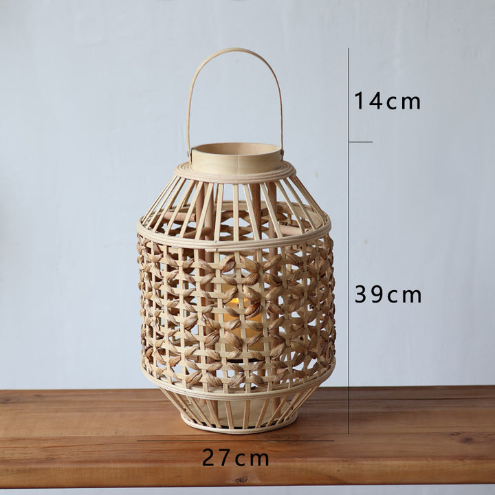 Handcrafted Rattan Lantern Bowlift