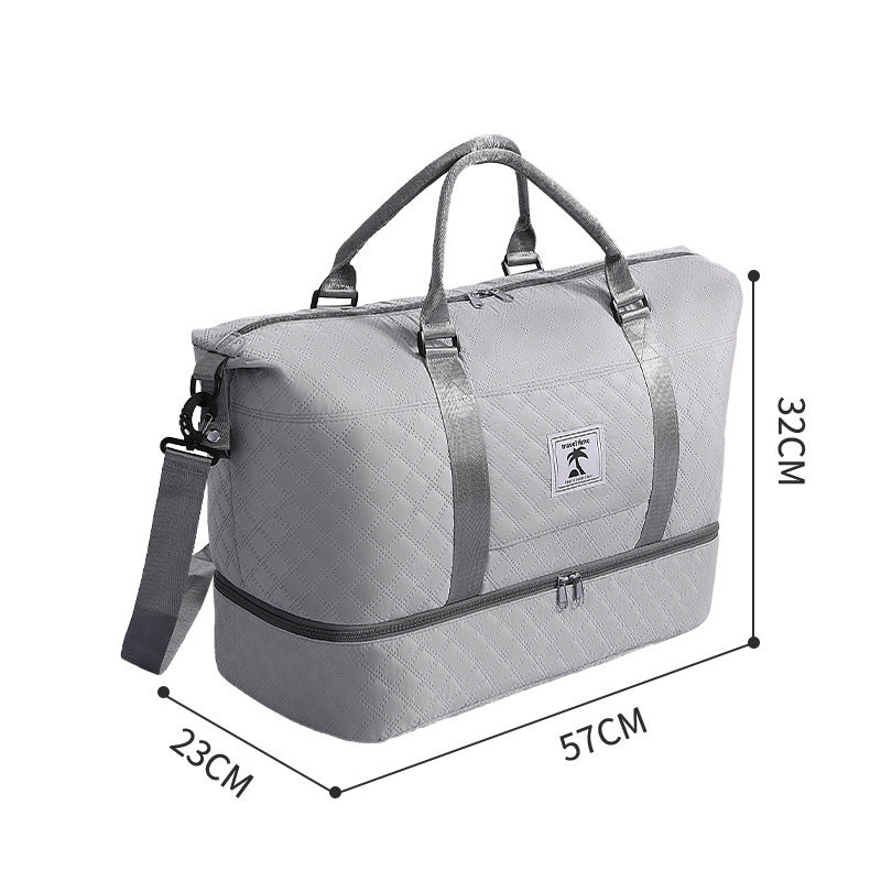 Quilted Travel Duffle Bag Bowlift
