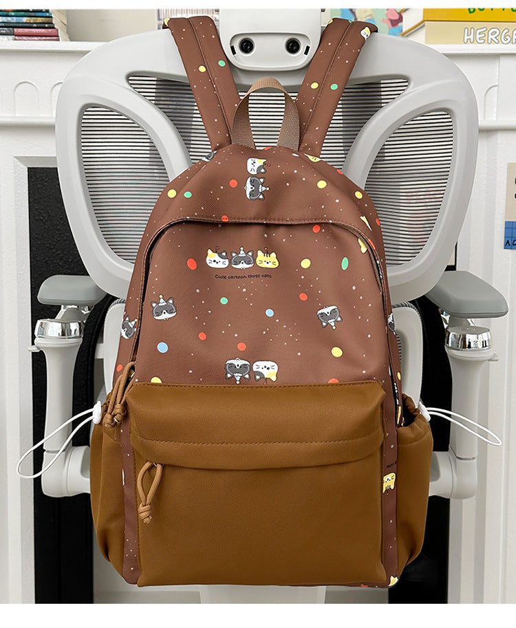 Backpack with Cute Cartoon Design and Practical Compartments Bowlift