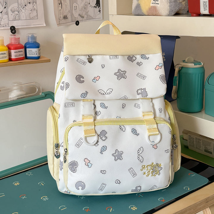 Cute Character-Themed Backpack Bowlift