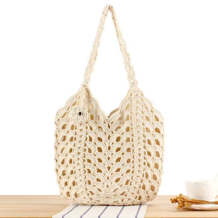 Hand-knotted tote bag with filigree pattern Bowlift