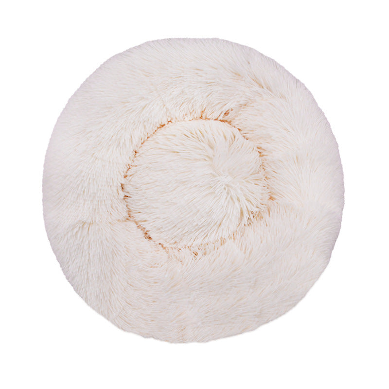 Round Plush  Nest  Dog Bed