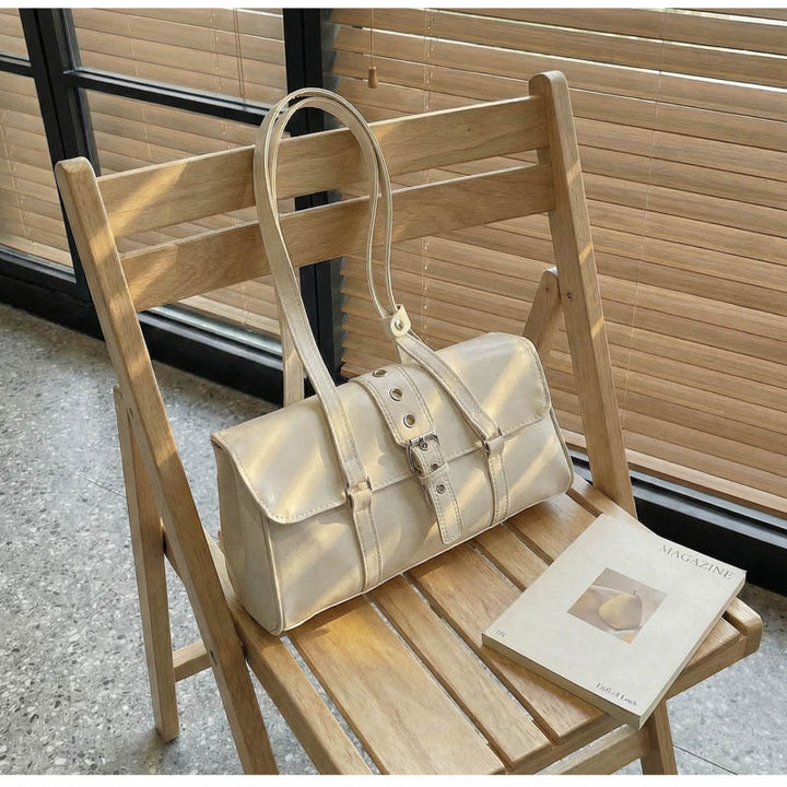 WoVintage Leather Satchel Bag Bowlift
