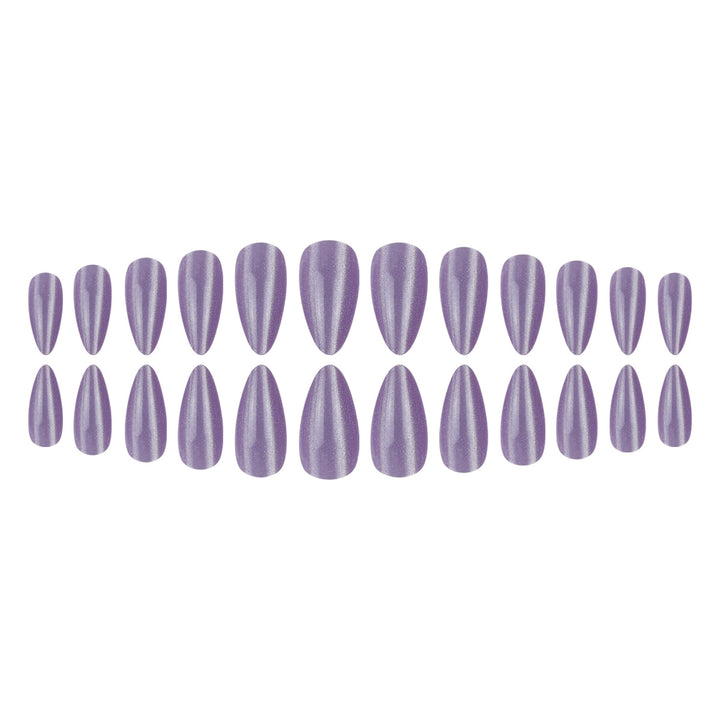 Long Glossy Stiletto Press-On Nails Bowlift