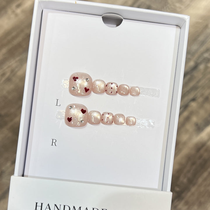 Decorative Heart Nail Art Set Bowlift