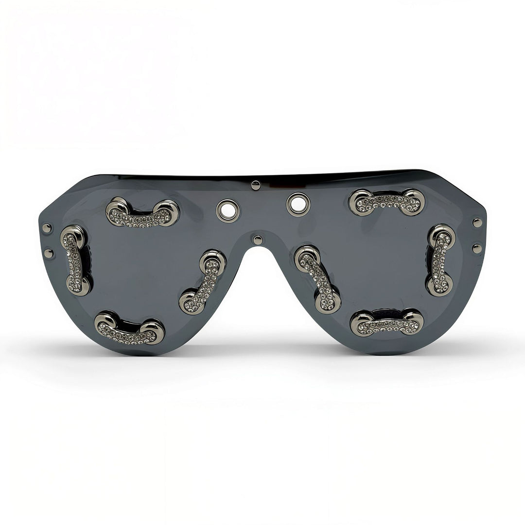 Women's extravagant designer sunglasses with sparkling accents Bowlift