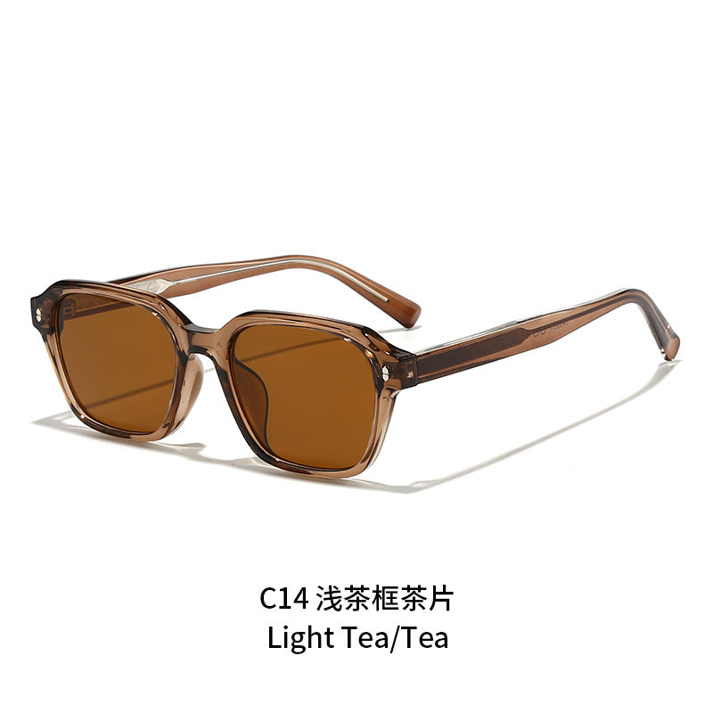 Women's fashionable sunglasses with square frame and UV protection Bowlift