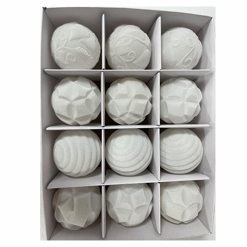 BowLift | Flocking Christmas Ball 6cm12 Boxed Christmas Tree Velvet Ball Holiday Decorations