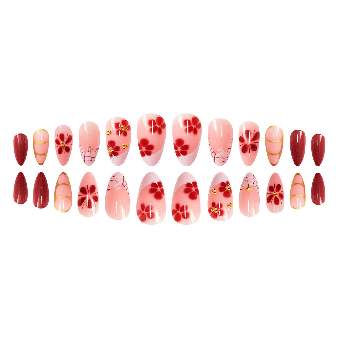 Artistic Elegant Press-On Nails Bowlift