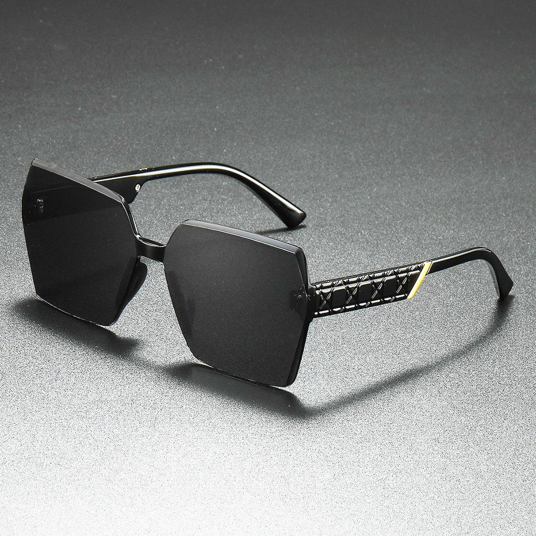 Luxurious Oversized Hexagonal Sunglasses Bowlift