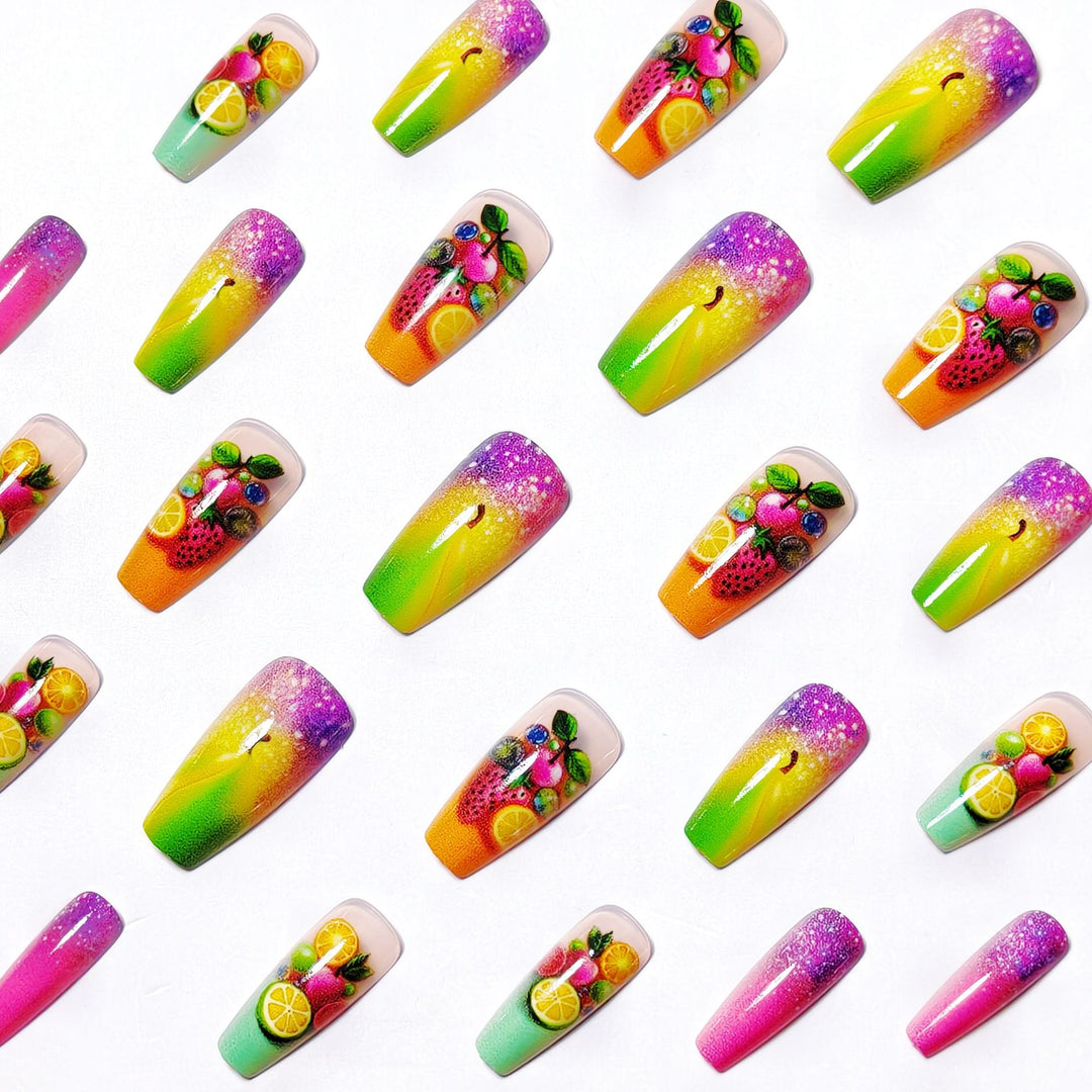 Creative nail art with fruity 3D design Bowlift