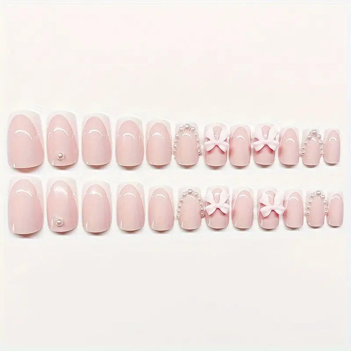Floral Embellished Acrylic Nail Art Set Bowlift