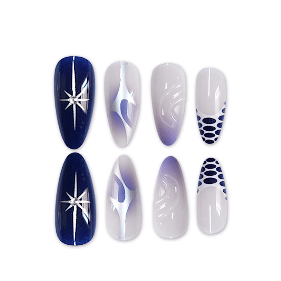 Elegant Stiletto Press-On Nail Set Bowlift