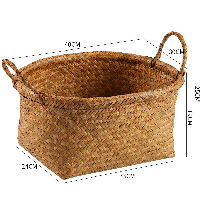 Eco-Friendly Round Woven Storage Basket Bowlift