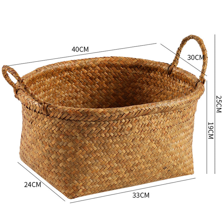 Eco-Friendly Round Woven Storage Basket Bowlift