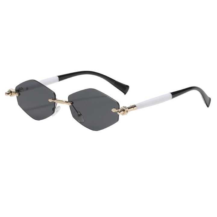 Women's futuristic sunglasses with oversized rectangular frame Bowlift
