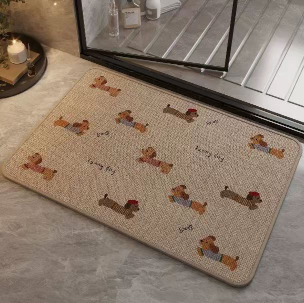 Playful Cat-Themed Bath Rug