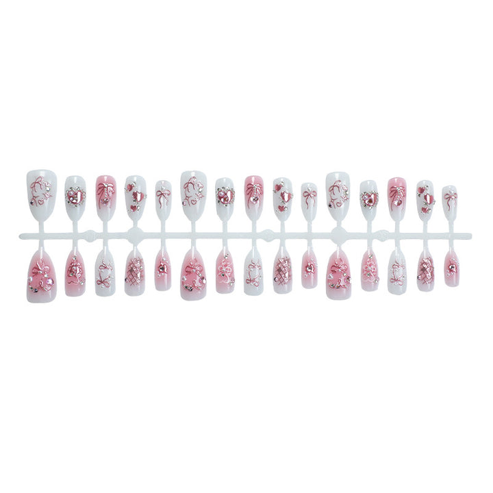 Nail art set with delicate flower and glitter designs Bowlift