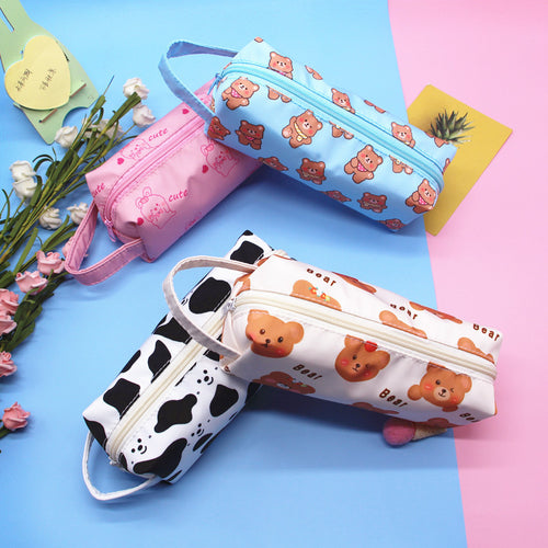 Cute Cartoon Print Pencil Case Bowlift