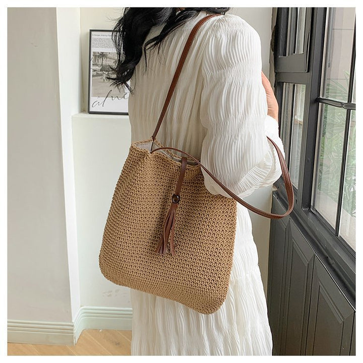 Large Handwoven Shopping Bag Bowlift