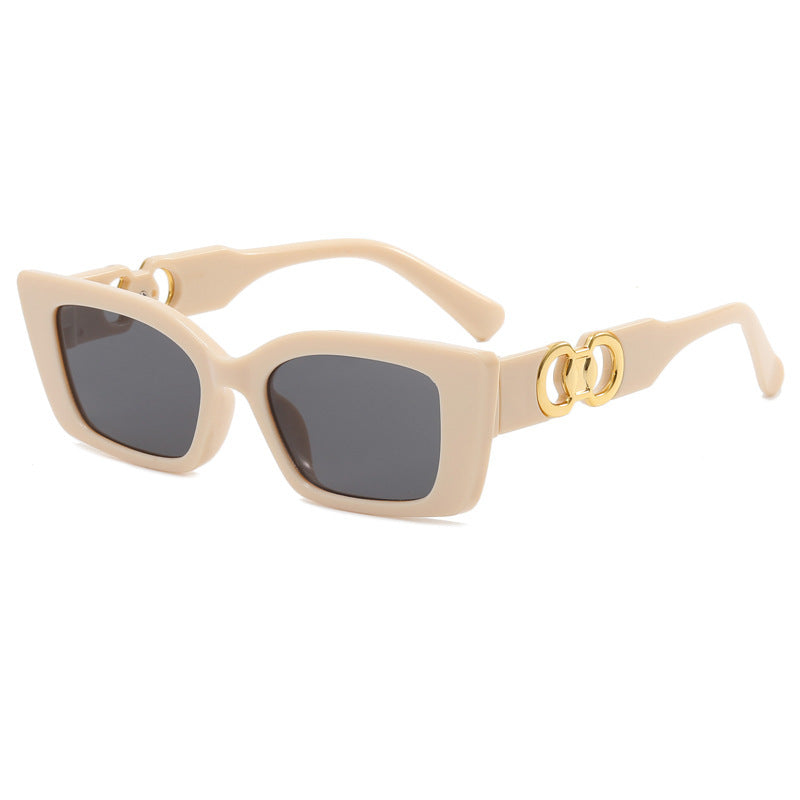 Women's Rectangular Designer Sunglasses with Luxurious Accents Bowlift