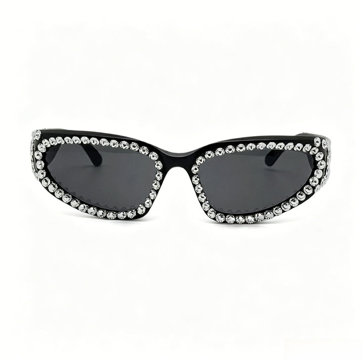 Women's Fashion Sunglasses with Luxurious Crystal Accents Bowlift