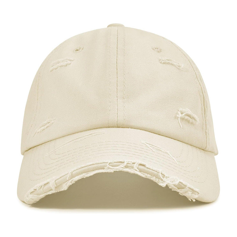 Women's fashionable baseball cap with destroyed look Bowlift