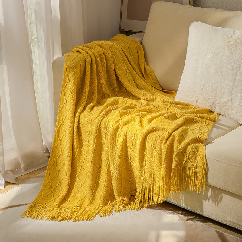 Cozy Textured Throw Blanket