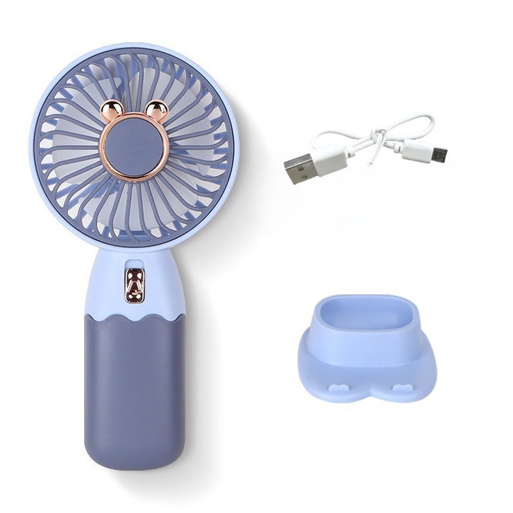 Women's Handheld Cooling Fan with USB Charging Function Bowlift