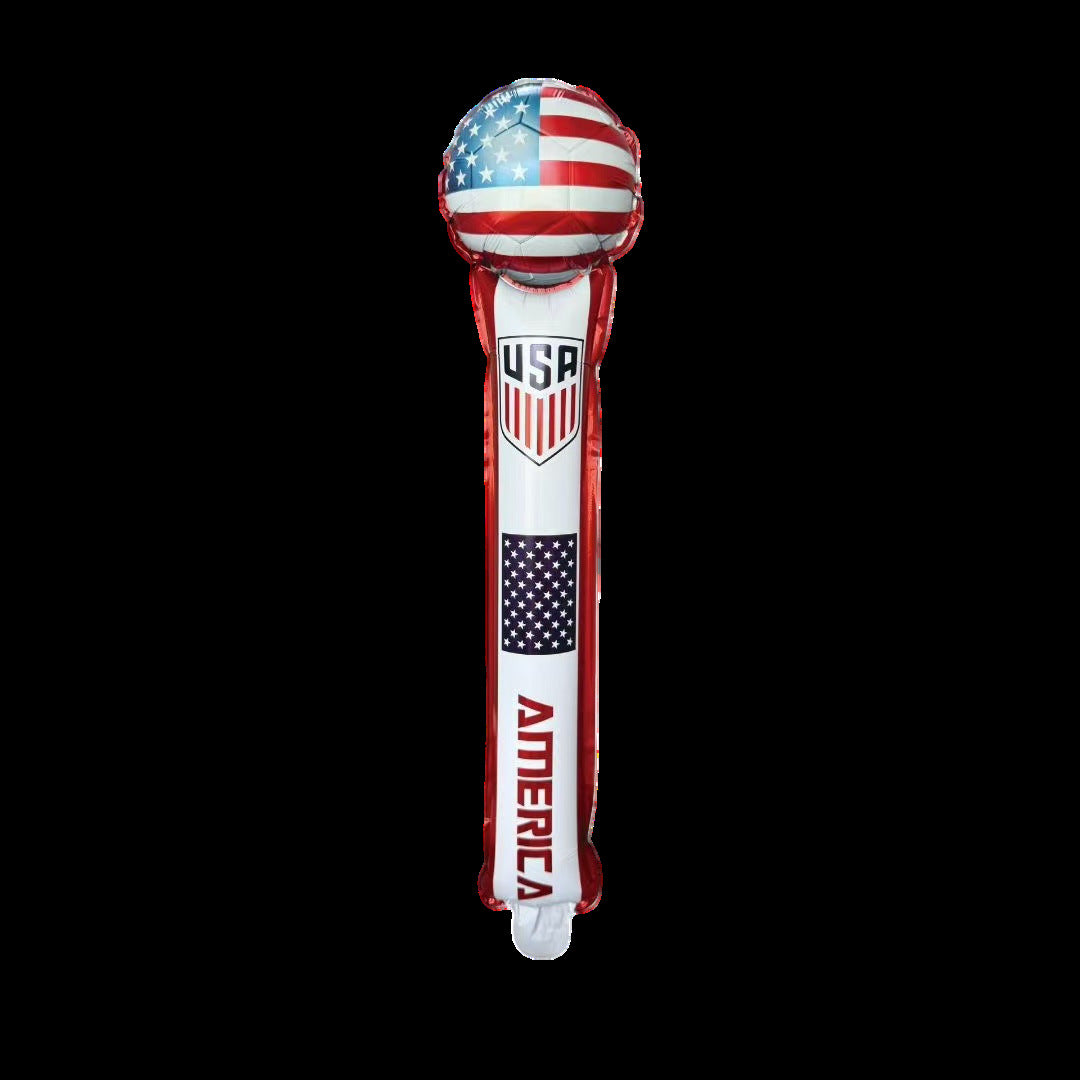 Unisex non-patriotic inflatable hairband with star ear bubbles and the inscription Bowlift