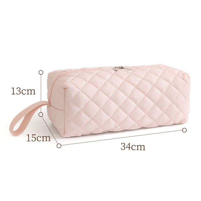 Quilted Animal Print Makeup Bag Bowlift