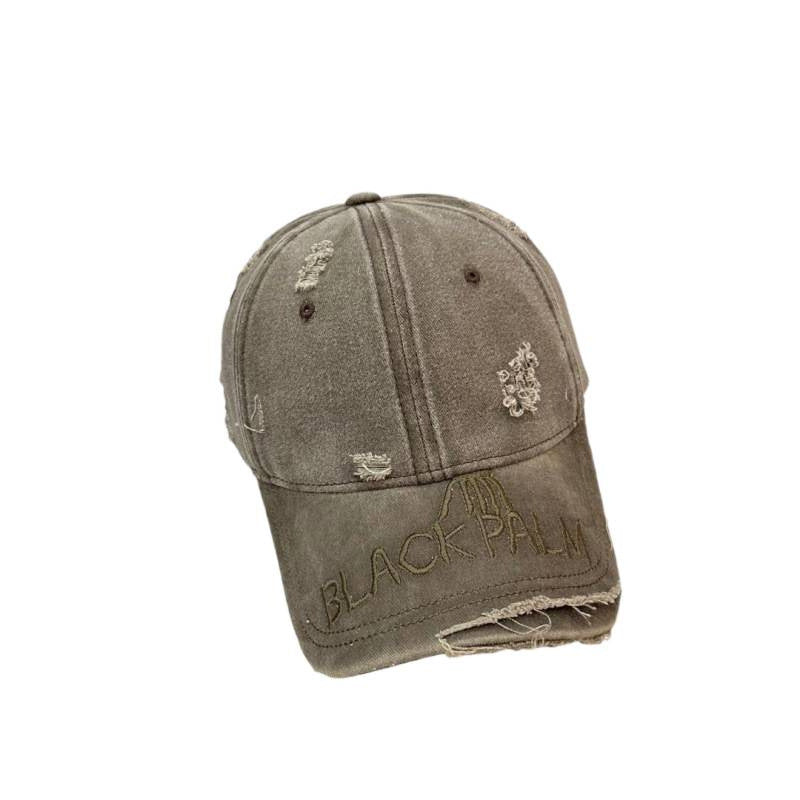 Women's Distressed Cotton Baseball Cap Bowlift 1784083899