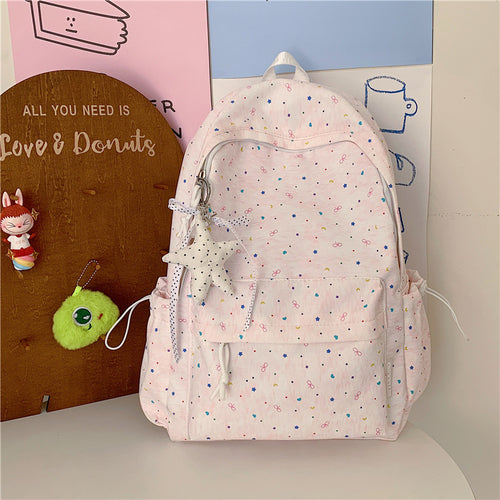Cute Patterned School Backpack