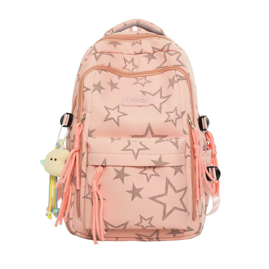 Versatile Star-Patterned Backpack Bowlift