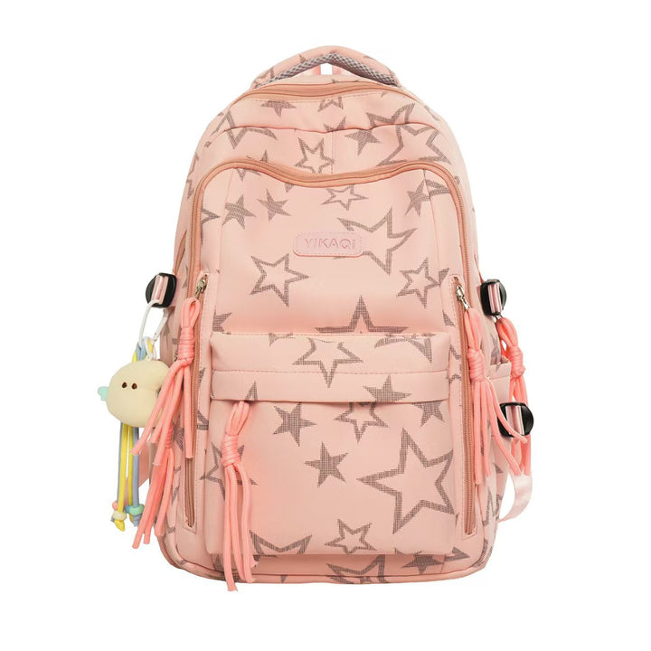 Versatile Star-Patterned Backpack Bowlift