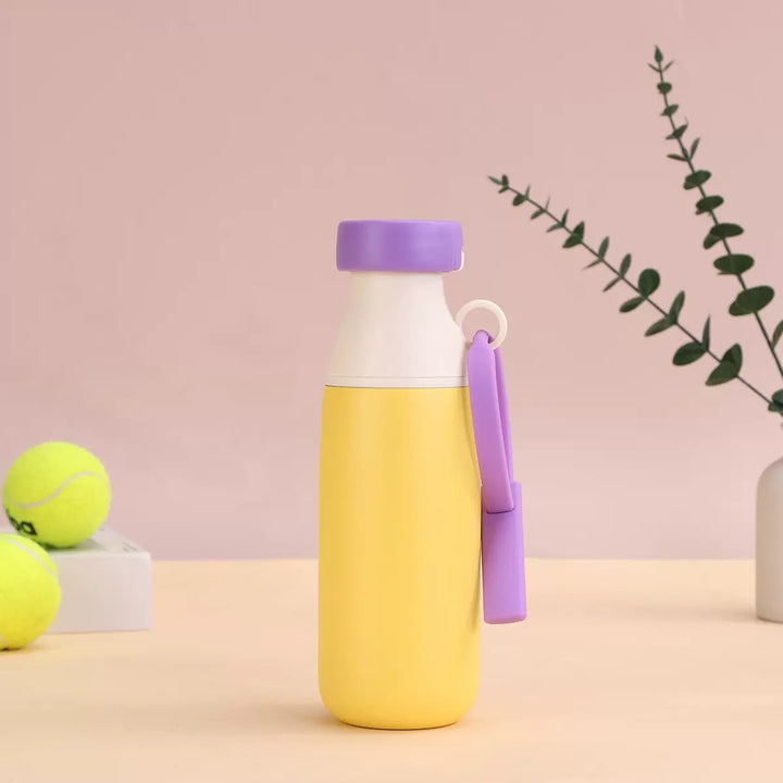 Ladies Insulated Sports Water Bottle with practical carrying strap Bowlift