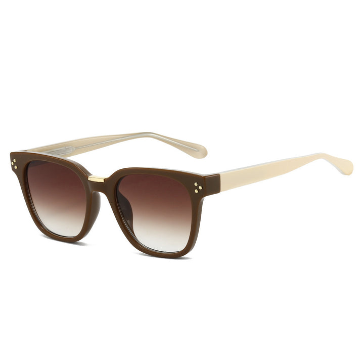 Women’s Geometric Sunglasses with Wide Frame and UV Protection Bowlift