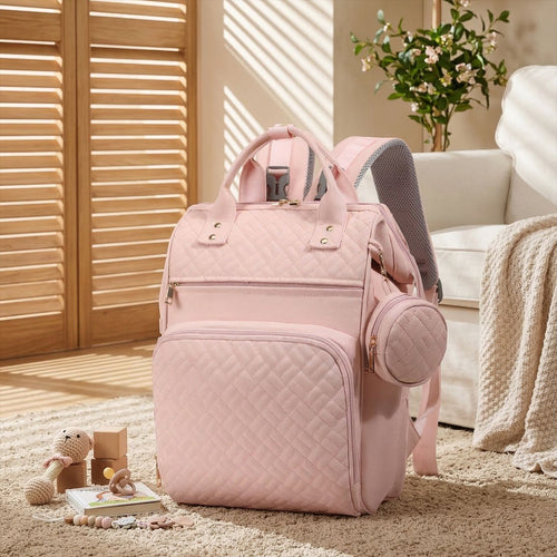 Elegant Multi-Functional Quilted Backpack Bowlift